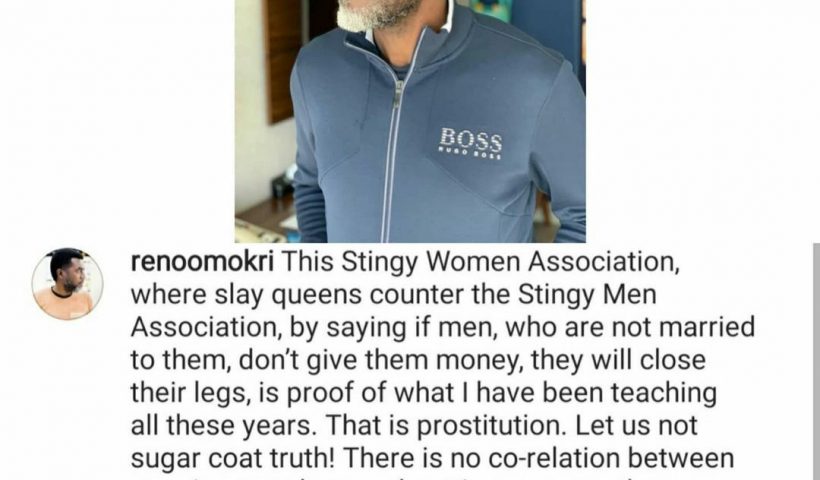 Reno Omokri has slammed women for