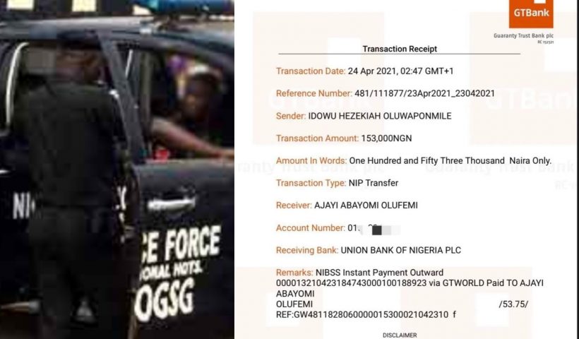 The Police in Ogun State has arrested three of its mobile officers who reportedly extorted, Conquest Online Magazine